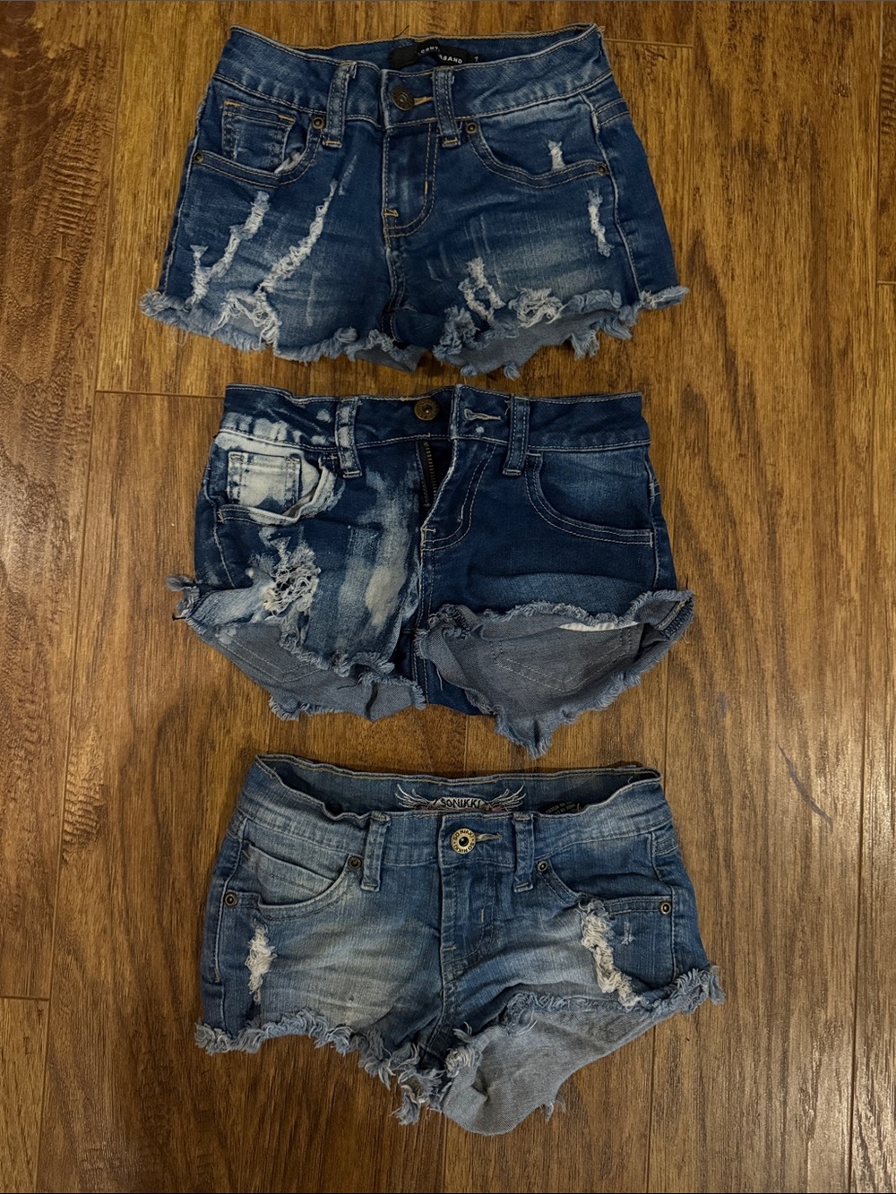 Denim shorts - set of 3